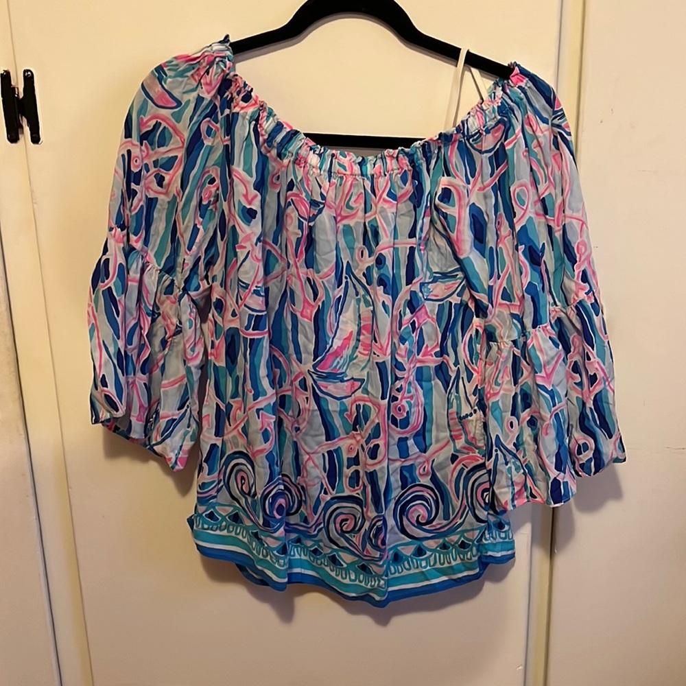 Off the shoulder lily pulitzer top